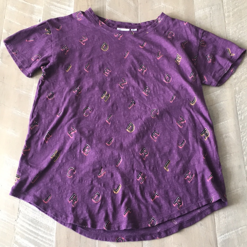 Anthropologie by Postmark alphabet tee